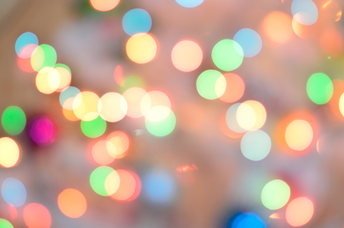 Defocused Illuminated Christmas Lights